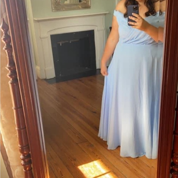 DB Studios Celebrate ice blue dress size 24 - Picture 1 of 4